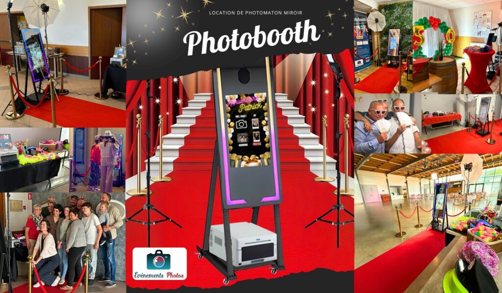 Location de Photobooth miroir - Photomaton à Besançon, Vesoul et Rioz
